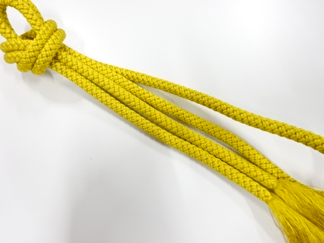 JAPANESE KIMONO / HANDTIED OBIJIME CORD
